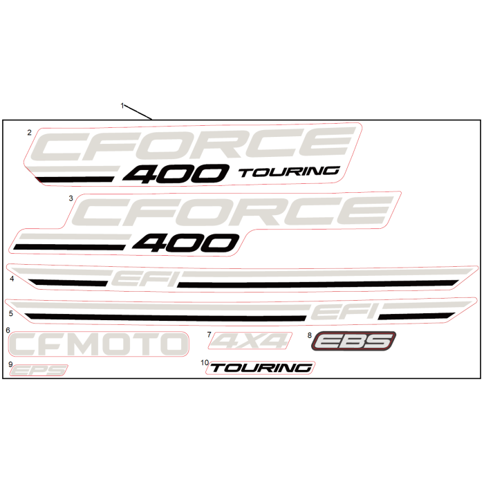 DECAL KITS HUNTER GREEN CFMOTO Canada pineneedle-color-hex-code-is-344d41