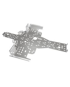 Aluminum skid plate c4/c5 1up